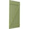 Ekena Millwork Americraft 6-Board (2 Batten) Wood Spaced Board-n-Batten Shutters w/ Z-Bar, ARW102SB623X77MGH, PR ARW102SB623X77MGH - alternate 2